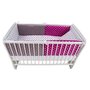 Lenjerie MyKids Colorful Stars Pink 9 Piese 120x60 cm - 3