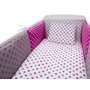 Lenjerie MyKids Colorful Stars Pink 9 Piese 120x60 cm - 1