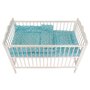 Lenjerie MyKids Crown Turquoise 3 Piese 140x70 - 1