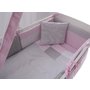 Lenjerie MyKids Dots Pink-Grey 11 Piese 120x60 cm - 3