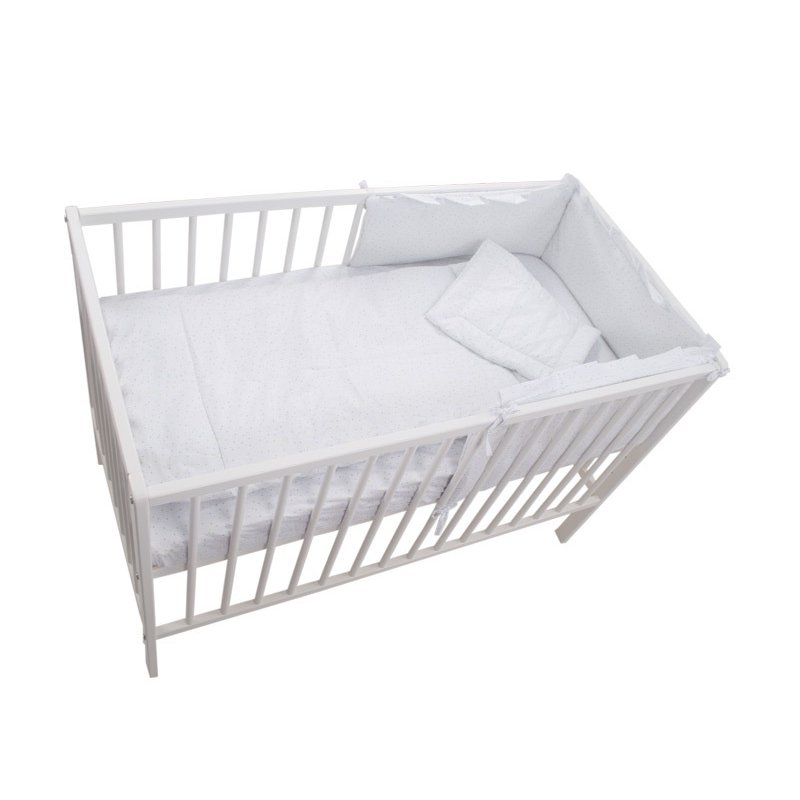 Mykids - lenjerie 4 piese little stars verde 140x70 cm