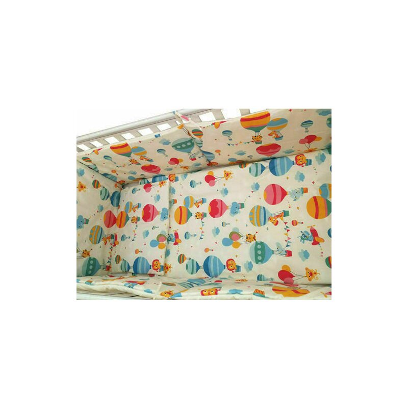 Kidsdecor - lenjerie patut bebe cu 5 piese balonase 60 x 120 cm