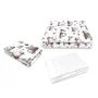 Lenjerie patut cu 3 piese, MimiNu, Cu cearceaf 120x60 cm, Din bumbac certificat Oeko Tex Standard 100, Cu pilota si husa pilota, 135x100 cm, Design, Cars Grey