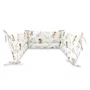 Lenjerie patut cu 3 piese, MimiNu, Pentru patut 120x60 cm, Cu protectie laterala, Din bumbac certificat Oeko Tex Standard 100, Fairy - 3