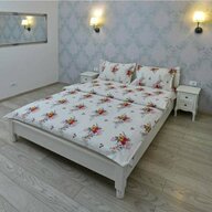 Somnart - Lenjerie pentru 2 persoane  Ultrasleep XXL, bumbac 100%, model flori