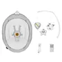 Balansoar, Lionelo, Bella, Multifunctional, Electric, Scaun reglabil, Ecran tactil si telecomanda, 6 miscari unice, 5 viteze, Cu melodii, Gri - 23