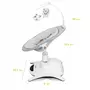 Balansoar, Lionelo, Bella, Multifunctional, Electric, Scaun reglabil, Ecran tactil si telecomanda, 6 miscari unice, 5 viteze, Cu melodii, Gri - 21