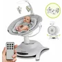Balansoar, Lionelo, Bella, Multifunctional, Electric, Scaun reglabil, Ecran tactil si telecomanda, 6 miscari unice, 5 viteze, Cu melodii, Gri - 3