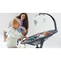 Balansoar si sezlong, Lionelo, Rina, 2 in 1, Electric, Cu rotire 360 °, Cu telecomanda si cablu USB, Cu 2 directii de balansare si 5 niveluri de viteza, Cu 12 melodii, Gri - 8