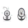 Balansoar si sezlong, Lionelo, Rina, 2 in 1, Electric, Cu rotire 360 °, Cu telecomanda si cablu USB, Cu 2 directii de balansare si 5 niveluri de viteza, Cu 12 melodii, Gri - 54
