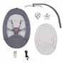 Balansoar si sezlong, Lionelo, Rina, 2 in 1, Electric, Cu rotire 360 °, Cu telecomanda si cablu USB, Cu 2 directii de balansare si 5 niveluri de viteza, Cu 12 melodii, Gri - 19