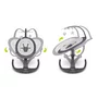 Balansoar si sezlong, Lionelo, Rina, 2 in 1, Electric, Cu rotire 360 °, Cu telecomanda si cablu USB, Cu 2 directii de balansare si 5 niveluri de viteza, Cu 12 melodii, Gri - 23