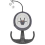 Balansoar si sezlong, Lionelo, Rina, 2 in 1, Electric, Cu rotire 360 °, Cu telecomanda si cablu USB, Cu 2 directii de balansare si 5 niveluri de viteza, Cu 12 melodii, Gri - 27