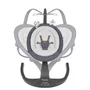Balansoar si sezlong, Lionelo, Rina, 2 in 1, Electric, Cu rotire 360 °, Cu telecomanda si cablu USB, Cu 2 directii de balansare si 5 niveluri de viteza, Cu 12 melodii, Gri - 32
