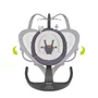 Balansoar si sezlong, Lionelo, Rina, 2 in 1, Electric, Cu rotire 360 °, Cu telecomanda si cablu USB, Cu 2 directii de balansare si 5 niveluri de viteza, Cu 12 melodii, Gri - 48