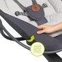Balansoar si sezlong, Lionelo, Rina, 2 in 1, Electric, Cu rotire 360 °, Cu telecomanda si cablu USB, Cu 2 directii de balansare si 5 niveluri de viteza, Cu 12 melodii, Gri - 50