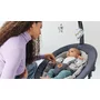 Balansoar si sezlong, Lionelo, Rina, 2 in 1, Electric, Cu rotire 360 °, Cu telecomanda si cablu USB, Cu 2 directii de balansare si 5 niveluri de viteza, Cu 12 melodii, Gri - 11