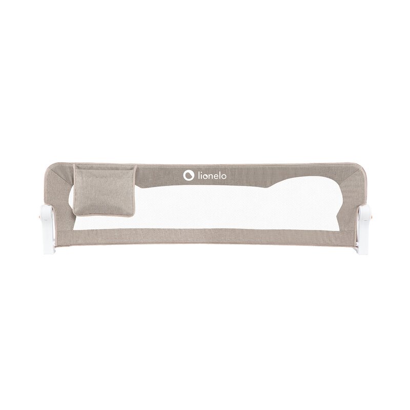 Lionelo - bariera protectie pat eva , cu buzunar accesorii, 150x35 cm, bej