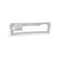 Protectie laterala pat, Lionelo, Eva, Cu buzunar accesorii, 150x35 cm, Conform cu standardul european de securitate BS7072, Gri