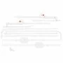 Protectie laterala pat, Lionelo, Hanna, Cu buzunar accesorii, 150x66 cm, Conform cu standardul european de securitate BS7072, Gri - 10
