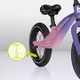 Bicicleta fara pedale, Lionelo, Bart Air, Usoara, Cu roti gonflabile, Cu cadru din magneziu, Cu ghidon si sa reglabile, Greutate 3.8 Kg, 12 inch, Conform cu standardul european de securitate EN71, Pink Violet - 19