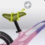 Bicicleta fara pedale, Lionelo, Bart Air, Usoara, Cu roti gonflabile, Cu cadru din magneziu, Cu ghidon si sa reglabile, Greutate 3.8 Kg, 12 inch, Conform cu standardul european de securitate EN71, Pink Violet - 22