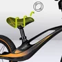 Bicicleta fara pedale, Lionelo, Bart Air, Usoara, Cu roti gonflabile, Cu cadru din magneziu, Cu ghidon si sa reglabile, Greutate 3.8 Kg, 12 inch, Conform cu standardul european de securitate EN71, Negru - 17