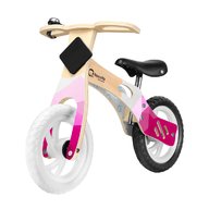 Lionelo - Bicicleta fara pedale Willy Bubblegum, 12”,  Alb/Roz