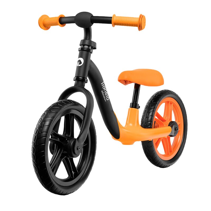 Lionelo - bicicleta fara pedale alex, cu roti din spuma eva, 12″, orange