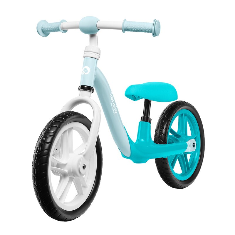 Lionelo - bicicleta fara pedale alex, cu roti din spuma eva 12″, turquoise
