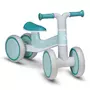 Bicicleta fara pedale, Lionelo, Villy, Cu 4 roti, Din spuma EVA si TPR, Stabila, Manere moi, antiderapante, 12- 36 luni, Sustine pana la 30 kg, Certificata EN 71-1:2014, EN 71-2:2011, EN 71-3:2019, Verde turcoaz - 1