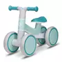 Bicicleta fara pedale, Lionelo, Villy, Cu 4 roti, Din spuma EVA si TPR, Stabila, Manere moi, antiderapante, 12- 36 luni, Sustine pana la 30 kg, Certificata EN 71-1:2014, EN 71-2:2011, EN 71-3:2019, Verde turcoaz - 3