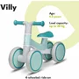 Bicicleta fara pedale, Lionelo, Villy, Cu 4 roti, Din spuma EVA si TPR, Stabila, Manere moi, antiderapante, 12- 36 luni, Sustine pana la 30 kg, Certificata EN 71-1:2014, EN 71-2:2011, EN 71-3:2019, Verde turcoaz - 13