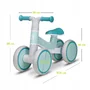 Bicicleta fara pedale, Lionelo, Villy, Cu 4 roti, Din spuma EVA si TPR, Stabila, Manere moi, antiderapante, 12- 36 luni, Sustine pana la 30 kg, Certificata EN 71-1:2014, EN 71-2:2011, EN 71-3:2019, Verde turcoaz - 27
