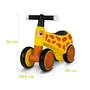 Bicicleta fara pedale, Lionelo, Sammy, Cu 4 roti, Din spuma EVA, Stabila, Manere moi, antiderapante, 12- 36 luni, Greutate maxima suportata 25 kg, Certificata EN 71-1:2014, EN 71-2:2011, EN 71-3:2019, Galben - 43