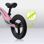Bicicleta fara pedale, Lionelo, Bart Tour, Usoara, Cu cadru din magneziu, 3.3 Kg, 12 inch, Conform cu standardul european de securitate EN71, Pink Bubblegum - 12