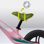 Bicicleta fara pedale, Lionelo, Bart Tour, Usoara, Cu cadru din magneziu, 3.3 Kg, 12 inch, Conform cu standardul european de securitate EN71, Pink Bubblegum - 17