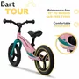 Bicicleta fara pedale, Lionelo, Bart Tour, Usoara, Cu cadru din magneziu, 3.3 Kg, 12 inch, Conform cu standardul european de securitate EN71, Pink Bubblegum - 20