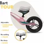 Bicicleta fara pedale, Lionelo, Bart Tour, Usoara, Cu cadru din magneziu, 3.3 Kg, 12 inch, Conform cu standardul european de securitate EN71, Pink Bubblegum - 21