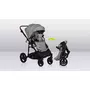Carucior 2 in 1, Lionelo, Mari Tour, Cu landou individual si salteluta moale, Reversibil, Maner ajustabil, Plasa de tantari, Husa de picioare, Geanta parinti, 22 kg, Conform cu standardele europene de securitate EN1888 si EN1466, Gri - 14