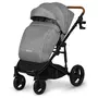 Carucior 2 in 1, Lionelo, Mari Tour, Cu landou individual si salteluta moale, Reversibil, Maner ajustabil, Plasa de tantari, Husa de picioare, Geanta parinti, 22 kg, Conform cu standardele europene de securitate EN1888 si EN1466, Gri - 3