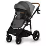 Carucior 2 in 1, Lionelo, Mari Tour, Cu landou individual si salteluta moale, Reversibil, Maner ajustabil, Plasa de tantari, Husa de picioare, Geanta parinti, 22 kg, Conform cu standardele europene de securitate EN1888 si EN1466, Gri - 5