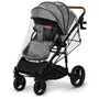Carucior 2 in 1, Lionelo, Mari Tour, Cu landou individual si salteluta moale, Reversibil, Maner ajustabil, Plasa de tantari, Husa de picioare, Geanta parinti, 22 kg, Conform cu standardele europene de securitate EN1888 si EN1466, Gri - 6