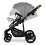 Carucior 2 in 1, Lionelo, Mari Tour, Cu landou individual si salteluta moale, Reversibil, Maner ajustabil, Plasa de tantari, Husa de picioare, Geanta parinti, 22 kg, Conform cu standardele europene de securitate EN1888 si EN1466, Gri - 8