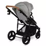 Carucior 2 in 1, Lionelo, Mari Tour, Cu landou individual si salteluta moale, Reversibil, Maner ajustabil, Plasa de tantari, Husa de picioare, Geanta parinti, 22 kg, Conform cu standardele europene de securitate EN1888 si EN1466, Gri - 9