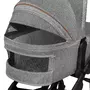 Carucior 2 in 1, Lionelo, Mari Tour, Cu landou individual si salteluta moale, Reversibil, Maner ajustabil, Plasa de tantari, Husa de picioare, Geanta parinti, 22 kg, Conform cu standardele europene de securitate EN1888 si EN1466, Gri - 21