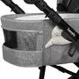 Carucior 2 in 1, Lionelo, Mari Tour, Cu landou individual si salteluta moale, Reversibil, Maner ajustabil, Plasa de tantari, Husa de picioare, Geanta parinti, 22 kg, Conform cu standardele europene de securitate EN1888 si EN1466, Gri - 22