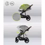 Carucior 2 in 1, Lionelo, Mari Tour, Cu landou individual si salteluta moale, Reversibil, Maner ajustabil, Plasa de tantari, Husa de picioare, Geanta parinti, 22 kg, Conform cu standardele europene de securitate EN1888 si EN1466, Gri - 17