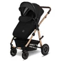 Carucior 2 in 1, Lionelo, Amber, Cadru aluminiu, Cu landou intarit si salteluta moale, Reversibil, Maner ajustabil, Huse pentru picioare, ploaie, Plasa de tantari, Geanta parinti, Pana la 22 kg, EN1888-1, EN1888-2, EN1466, Negru - 7