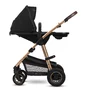 Carucior 2 in 1, Lionelo, Amber, Cadru aluminiu, Cu landou intarit si salteluta moale, Reversibil, Maner ajustabil, Huse pentru picioare, ploaie, Plasa de tantari, Geanta parinti, Pana la 22 kg, EN1888-1, EN1888-2, EN1466, Negru - 14